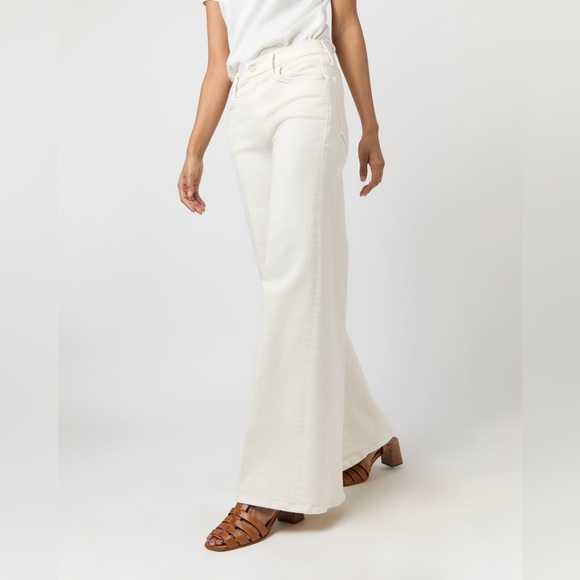MOTHER Cream Denim Pants - Picture 2 of 13